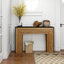 Console 47 po en bois moderne, table d'entrée, table de canapé - Design rustique et contemporain