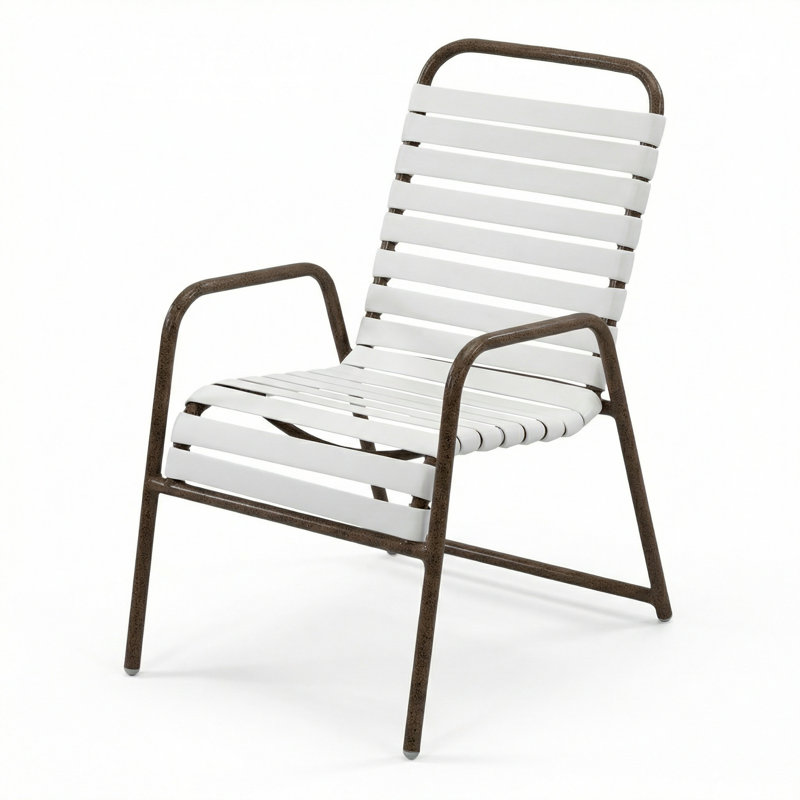 Chaise avec accoudoirs, Courroie blanche / Âge du bronze