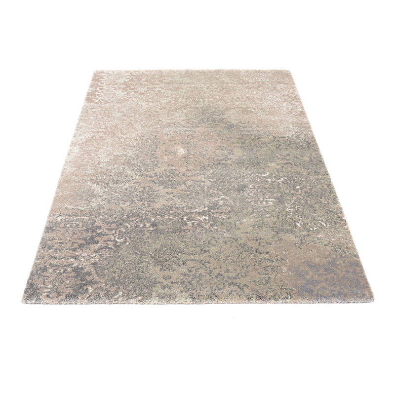Leominster Damask Shag Area Rug, Rectangle 80 x 150cm
