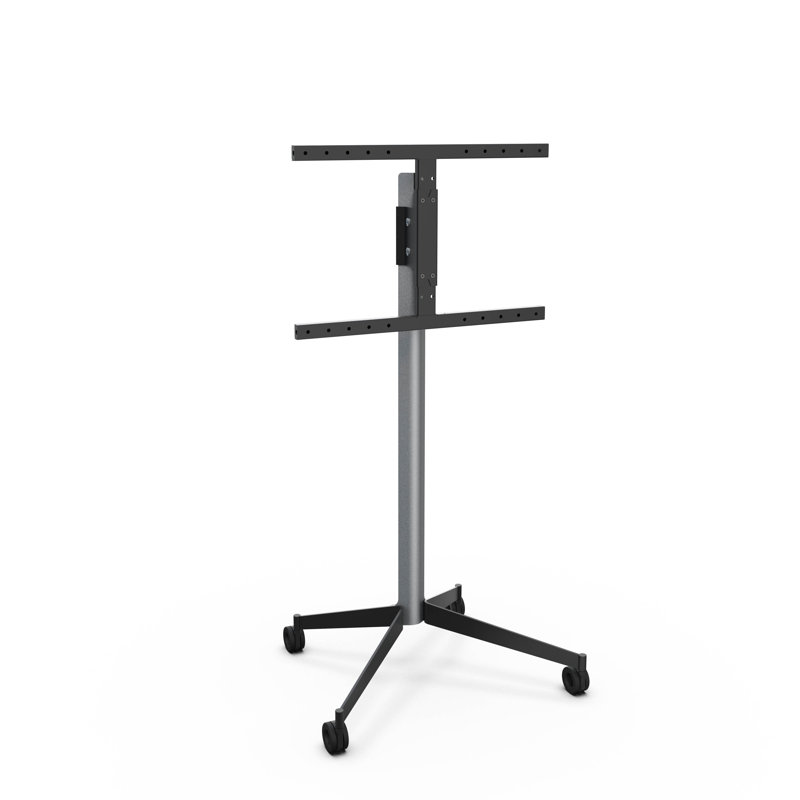 Universal TV Stand - Metal Grey, Black, 139cm H x 63.70cm W x 50.40cm D
