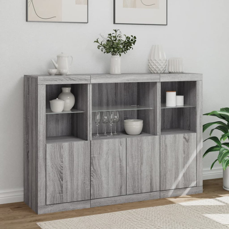 Aznar 142.5cm Sideboard, Grey Sonoma