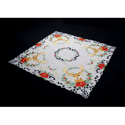 Buscher Floral Square Christmas Tablecloth