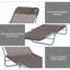 Chaise longue pliante, chaise longue de bronzage, chaise longue d'extérieur avec dossier inclinable à 5 positions, siège en filet respirant, appui-tête pour la plage, la cour, le patio-405887544
