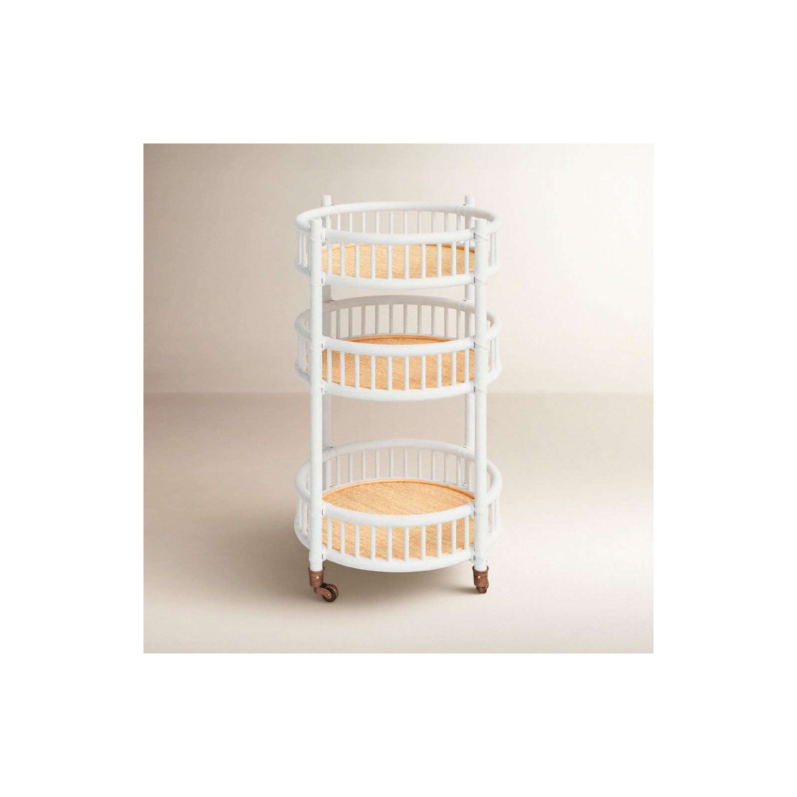 Benedict Bar Cart, White
