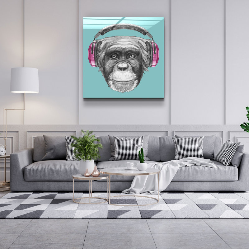 Elegant Decorative Tempered Glass Painting, 40 x 40 Inches | 100% Tempered Glass, Thickness: 0.16 Inches | UV Printing for Vibrant Colors & Durability | Perfect for Home Decor & Art Enthusiasts