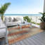 Machine Washable Indoor/Outdoor London ACN2261 Stripes Rug-1928391810