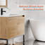 Ensemble de meuble-lavabo simple moderne 30 po avec lavabo, robinet, tablette ouverte et structure en métal 30 po-630345977