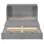 Grand lit gris avec tiroir et douilles / espace discrets-1489417424-1489417437