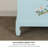 Small Blue Painted Simple Wooden Accent Trunk
