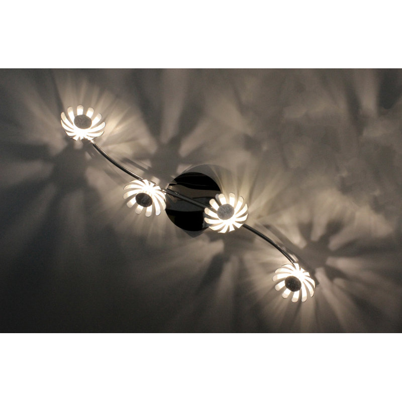 Leenhouts 70cm 4 -Light Track Kit, Matt brushed nickel