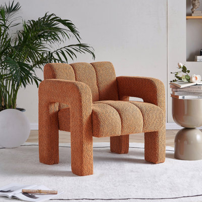 Boucle Upholstered Accent Basic Accent Chair