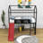 Skokie Twin Size Metal House Loft Bed with Slide and Writable Board by Harper Orchard-857259206