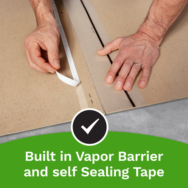 Eco-Friendly Cork and Polyethylene Underlayment Roll with Vapor Barrier