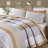 3-Piece Bohemian Stripe Quilt Set Lightweight Microfiber All Season-122938676-122938657