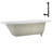 60'' x 32'' Acrylic Soaking Drop-In Bathtub, Drain Included-97545186