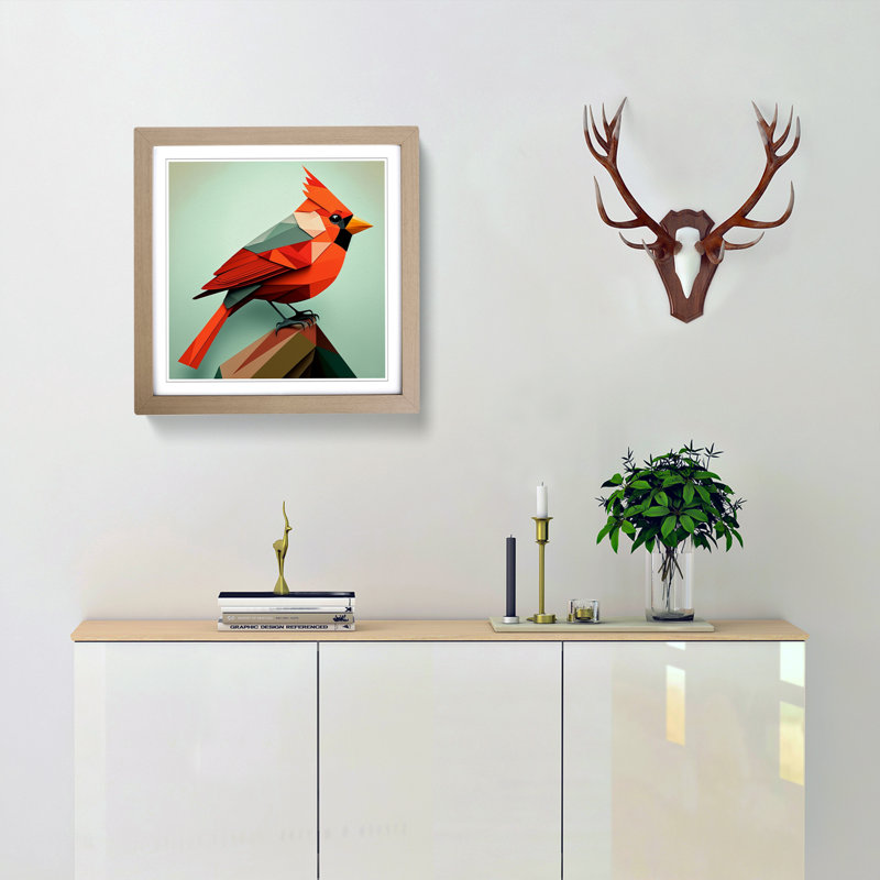 Single Picture Frame Print on Wood, Oak