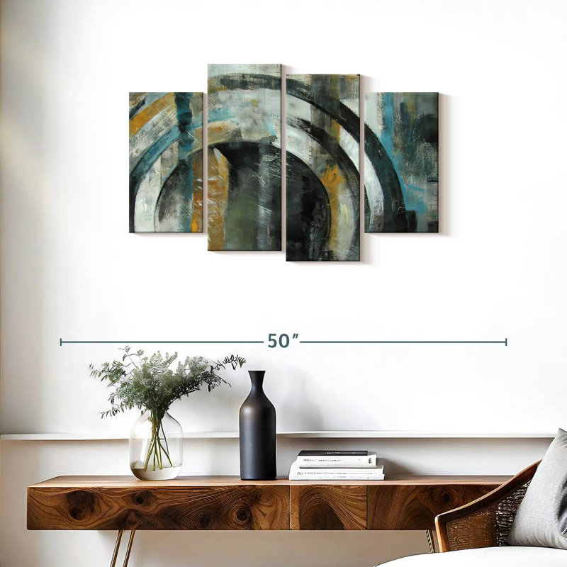 Avery Abstract Circle, 22" H x 36" W