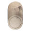 Tapis ovale en laine / polypropylène tissé à la machine Spark de 5 pi 3 po x 9 pi 10 po beige