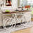 70.9'' Extra Long Console Table with Bicycle Base, Narrow Sofa Table Industrial Entryway Table-1569280343-1566125483