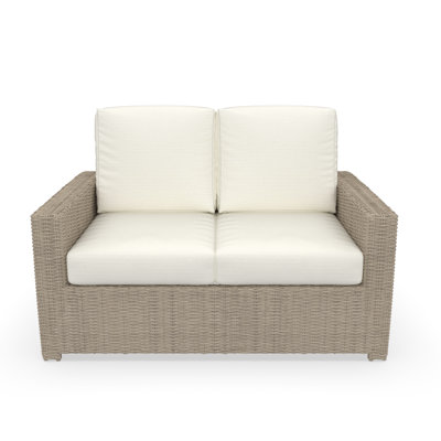 Henri Outdoor Loveseat With Sunbrella Cushions