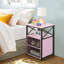Ensemble de table de chevet Kempst 2, petite table de chevet avec tiroirs, table de bout étroite avec tablette ouverte, commode 2 tiroirs pour chambre à coucher / salon / dortoirs-970817460-1030564683