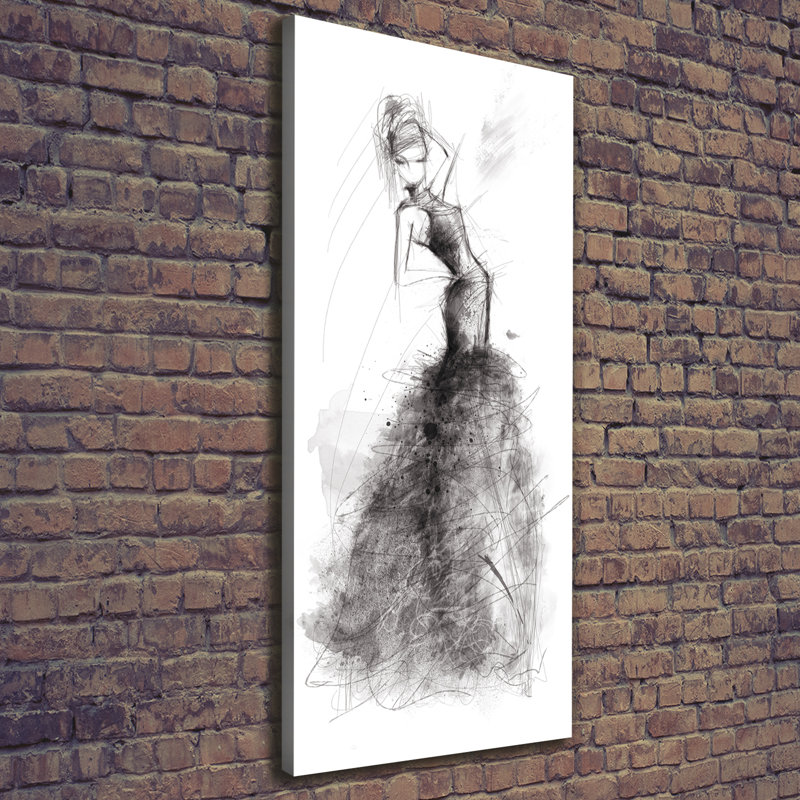 Fashion Illustration - Wrapped Canvas Print