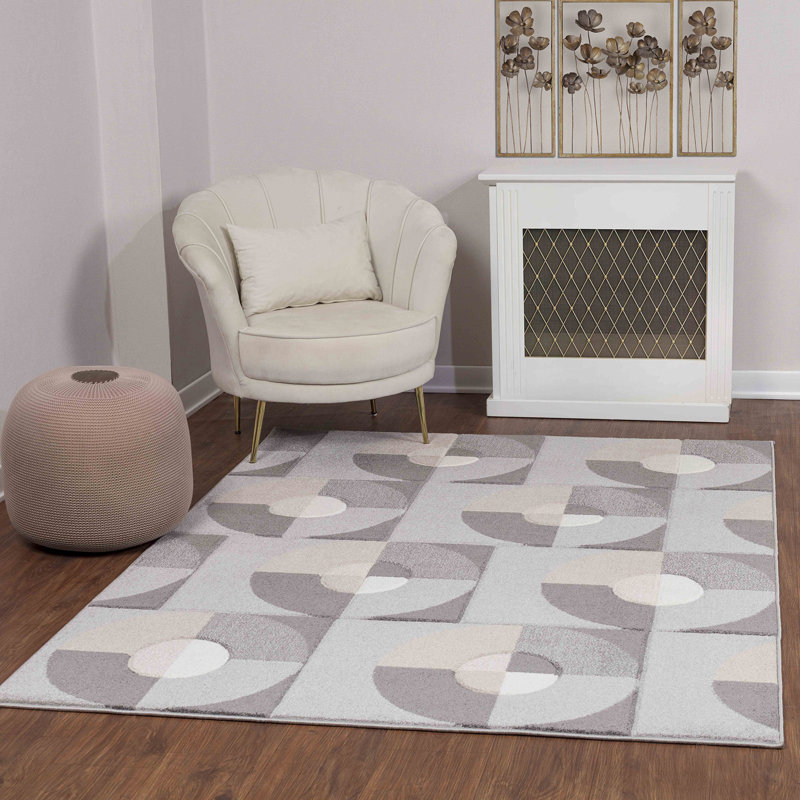 Cross Geometric Area Rug, Rectangle 160 x 213cm