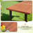 Norwood Acacia Solid Wood Top Metal Base Dining Table-785890487