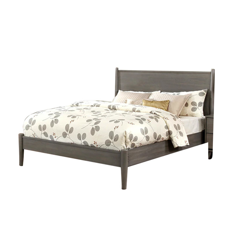 Lit plateforme Scheffler, Gris, Grand