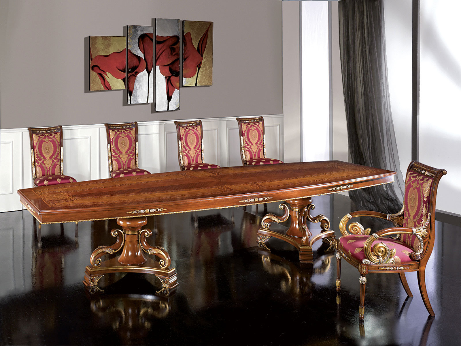 David Michael Solid Wood Dining Table - Wayfair Canada