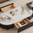 Modern Coffee Table with Storage Drawers