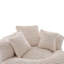 Fauteuil à billes, fauteuil à billes, enfants, fauteuil à billes surdimensionné en velours côtelé avec 3 coussins et accoudoirs