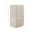 Kade Faceted Semi-Gloss Side Table in Putty