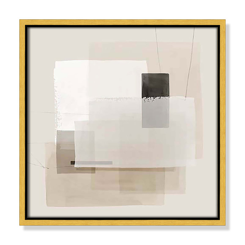 «Mystical Momentum II» par Hazel J, Cadre flottant doré, H 13,5 po x l 13,5 po x P 2 po