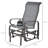 Patio Glider - Ergonomic Design, Water- Sling, Smooth Rocker, Gray Backyard Wear-, Breathable,