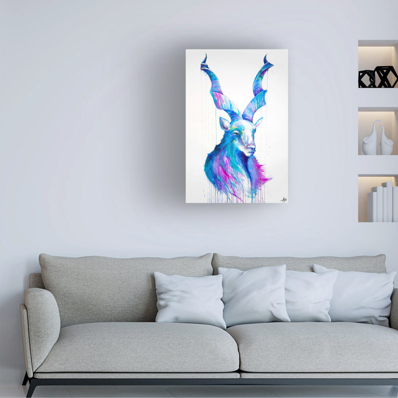 Art sur toile Marc Allante Shiro, H 19 po x l 12 po