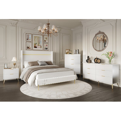 Corduroy 4-pieces Bedroom Set