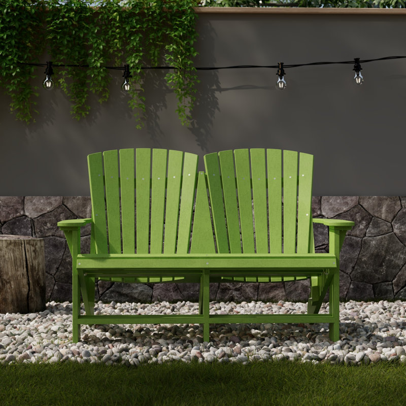 Chaise Adirondack double Heritage, Vert lime