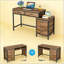 Bureau de style industriel, bureau d'ordinateur, table d'écriture-984677549