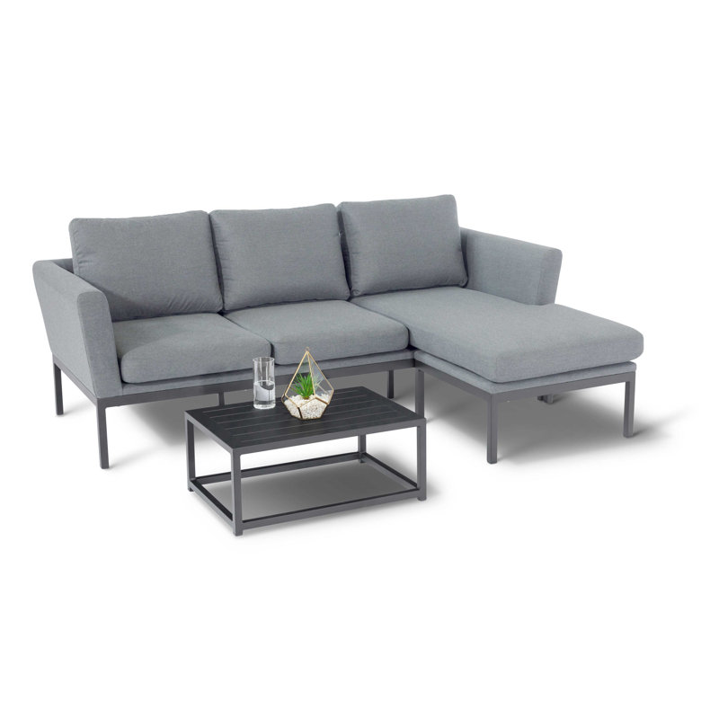 Galion 4 - Person Seating Group with Cushions, Grey