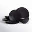 Lx Collective Black LX Collective Porcelain Dinnerware Set - Service for 4-1667104414