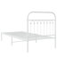 Vidaxl Bed Frame with Metal Headboard-101310380-101310379