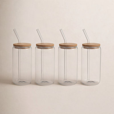 Everyday Glass Tumblers, Set of 4