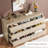 7 Drawer Wide Wood Dresser, Modern Chest with Large Storage for Bedroom & Hallway-1233264300