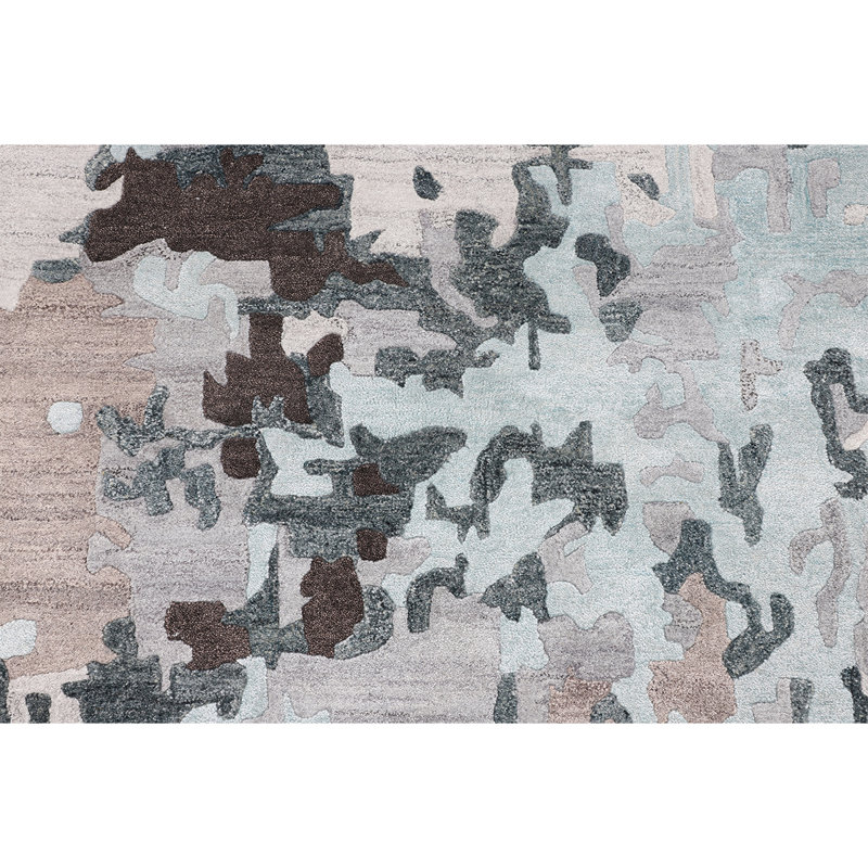 Abstract Area Rug, Rectangle 8'9" x 11'9"
