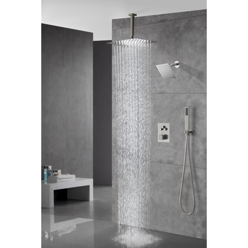 All-In-One Kit with Rough in-Valve, Brushed Nickel