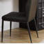 Chaise en cuir synthétique gris Cargo et finition bronze industriel