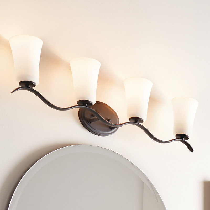 Guerro 4 - Light Dimmable Vanity Light, Olde Bronze, Incandescent