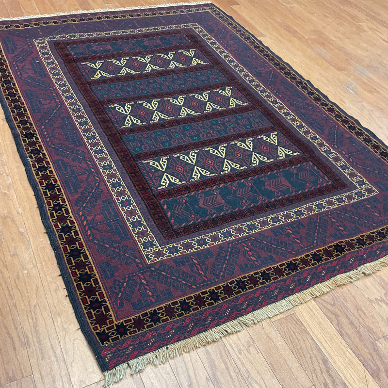 Laine soumak afghane tissée à la main Kilim