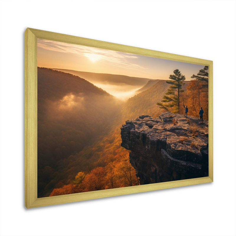 «Arkansas Whitaker Point II», reproduction sur toile, H 24 po x l 32 po x P 1 po, Encadrement doré